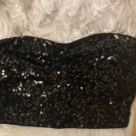 Express | Sequin Bralette / Strapless Top - Picture 3 of 4